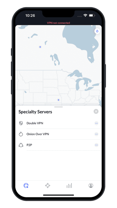 La app de NordVPN
