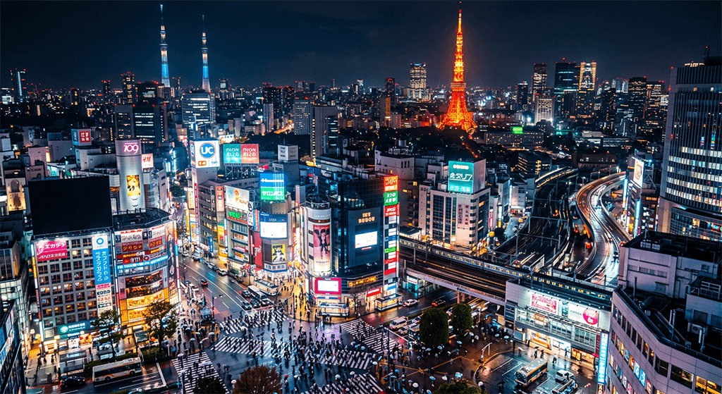 Foto · Tokio bei Nacht